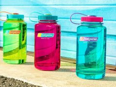 How do Nalgene water bottles reduce single-use plastic?